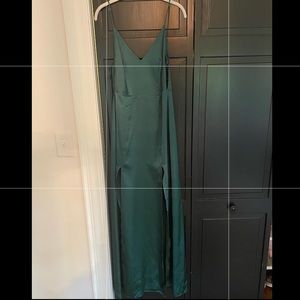 Satin maxi dress
